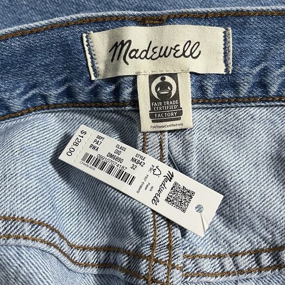 Madewell The Slouchy Boyjean Womens Jeans Size 32 Light Wash Relaxed Denim NWT - Picture 4 of 5